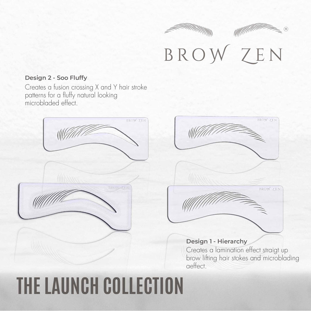 Microblading Eyebrow Stencils - The Launch Collection